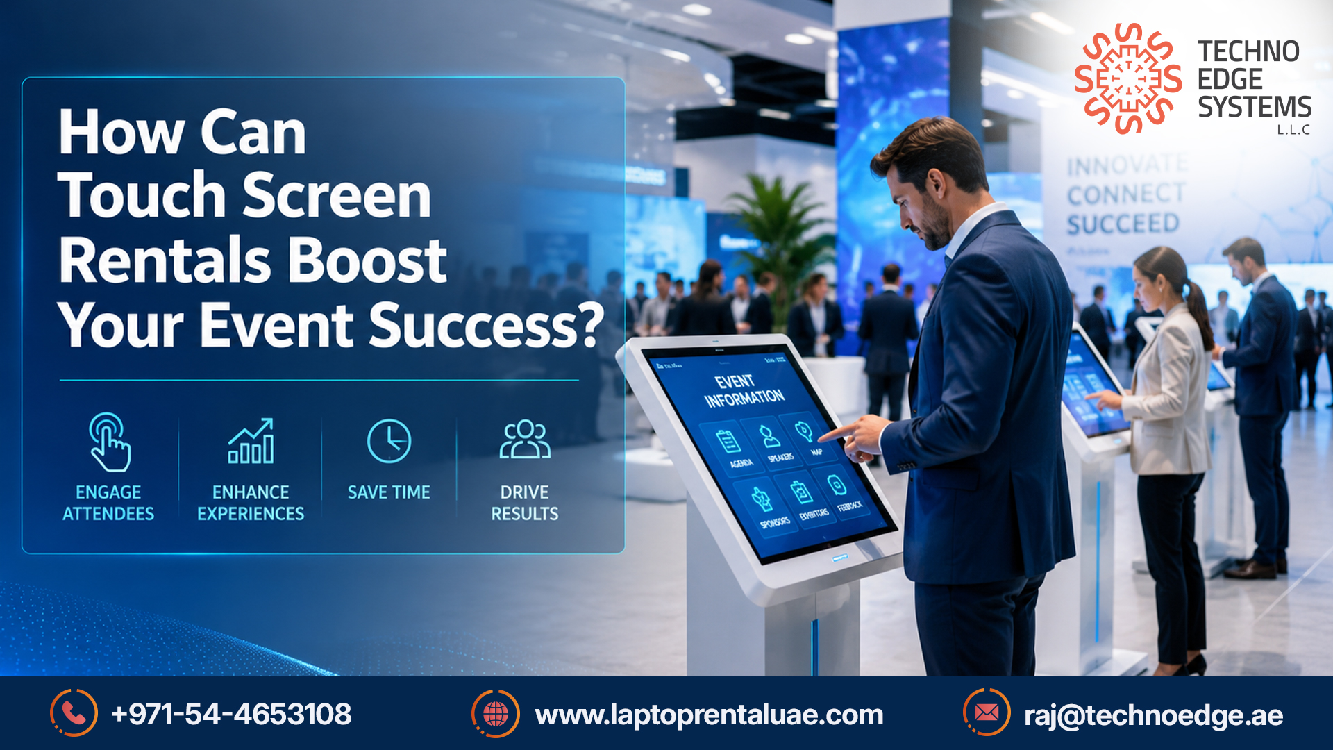 Touch Screen rental in Dubai How Can Touch Screen Rentals Boost Your Event Success?