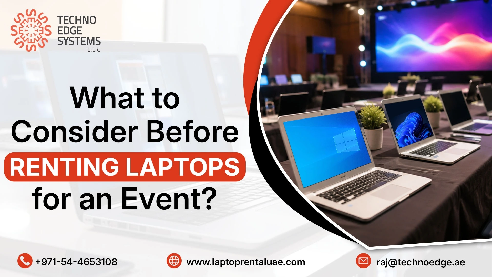 Laptop Rental Dubai What to Consider Before Renting Laptops for an Event?